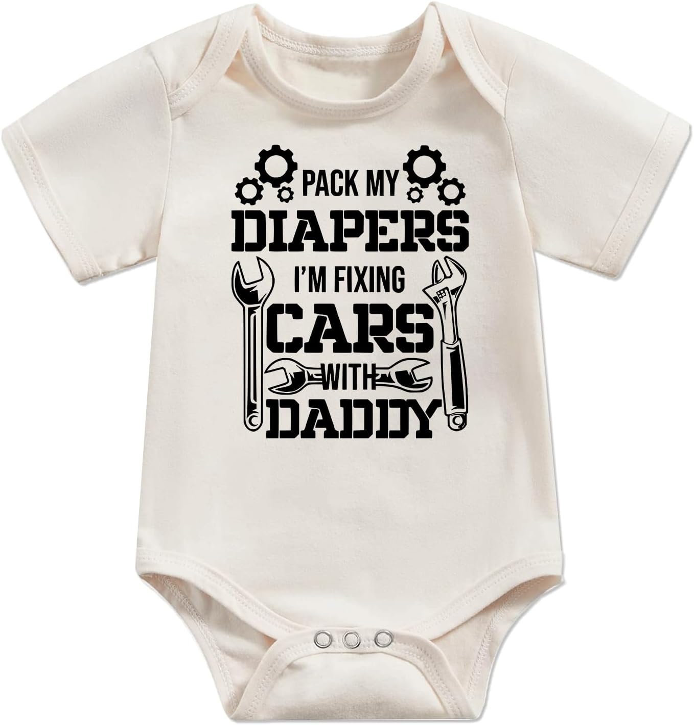 Funny Newborn Baby Onesie with Alphabet Letters