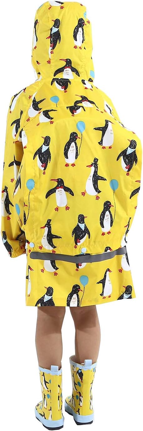 Cartoon Kids Raincoat with to Stay Dry in the Rain