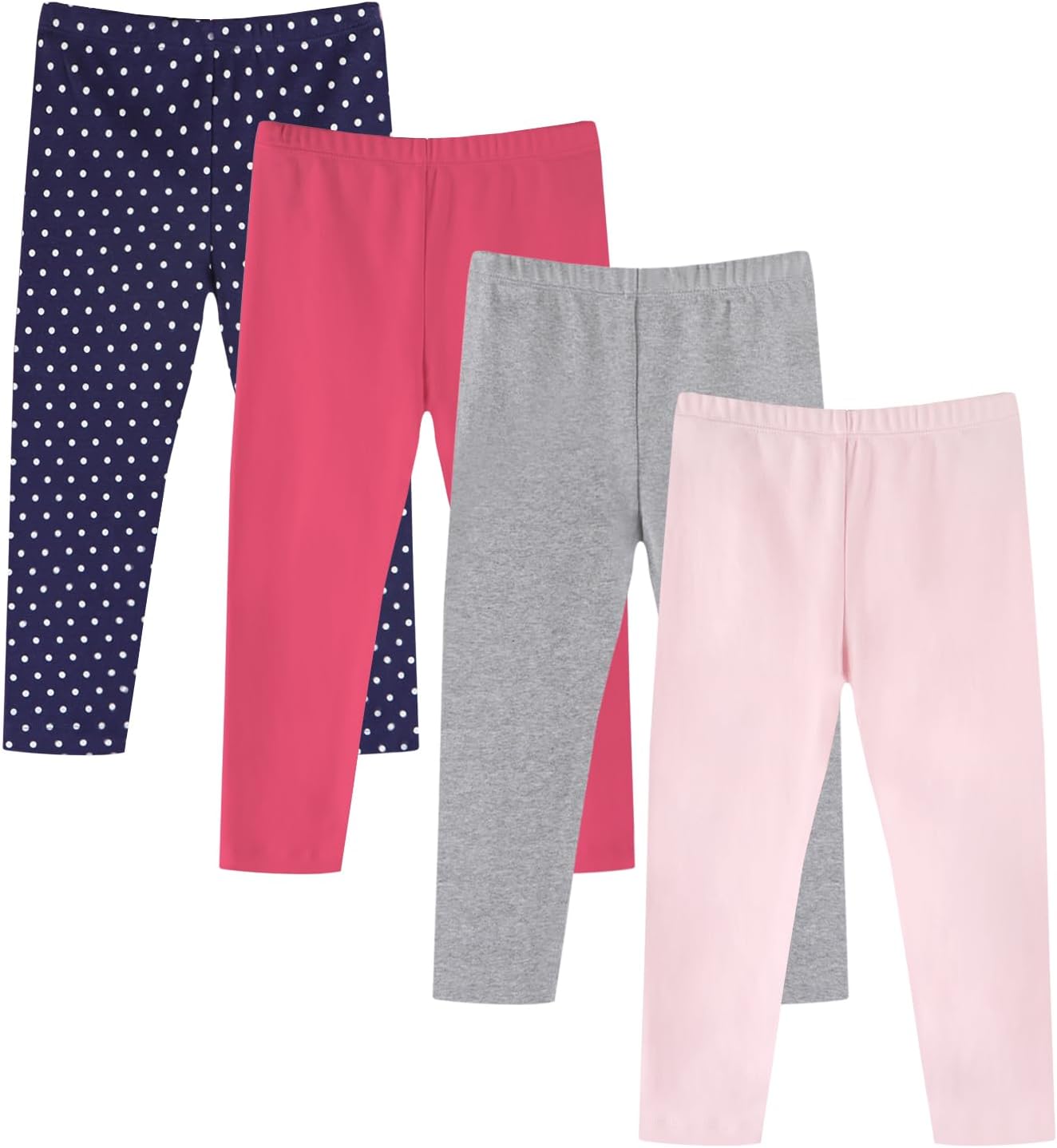 Stylish 4-Pack Cotton Leggings for Babies