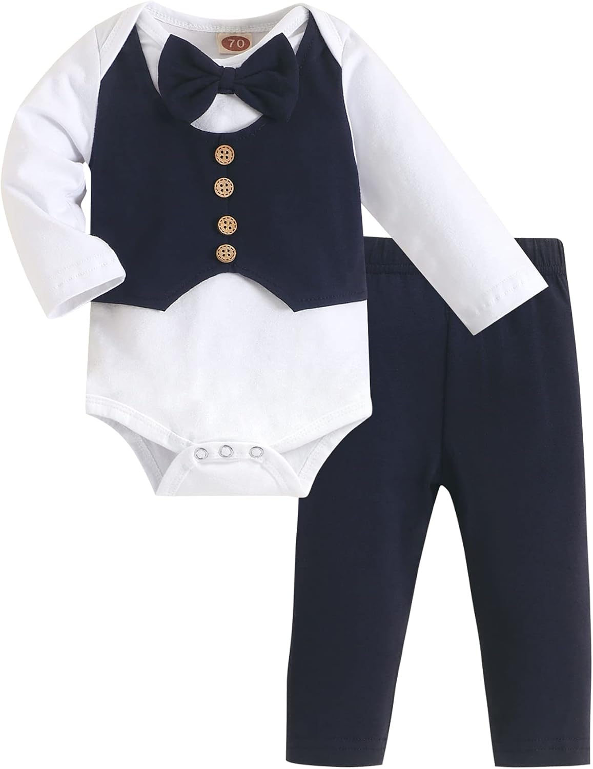 Crazyme Baby Romper for Boys - Gentleman Outfit