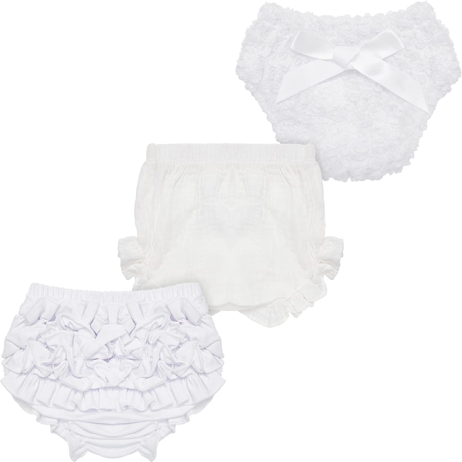 Adorable 3-Piece EuRzom Baby Bloomers Set for Newborns