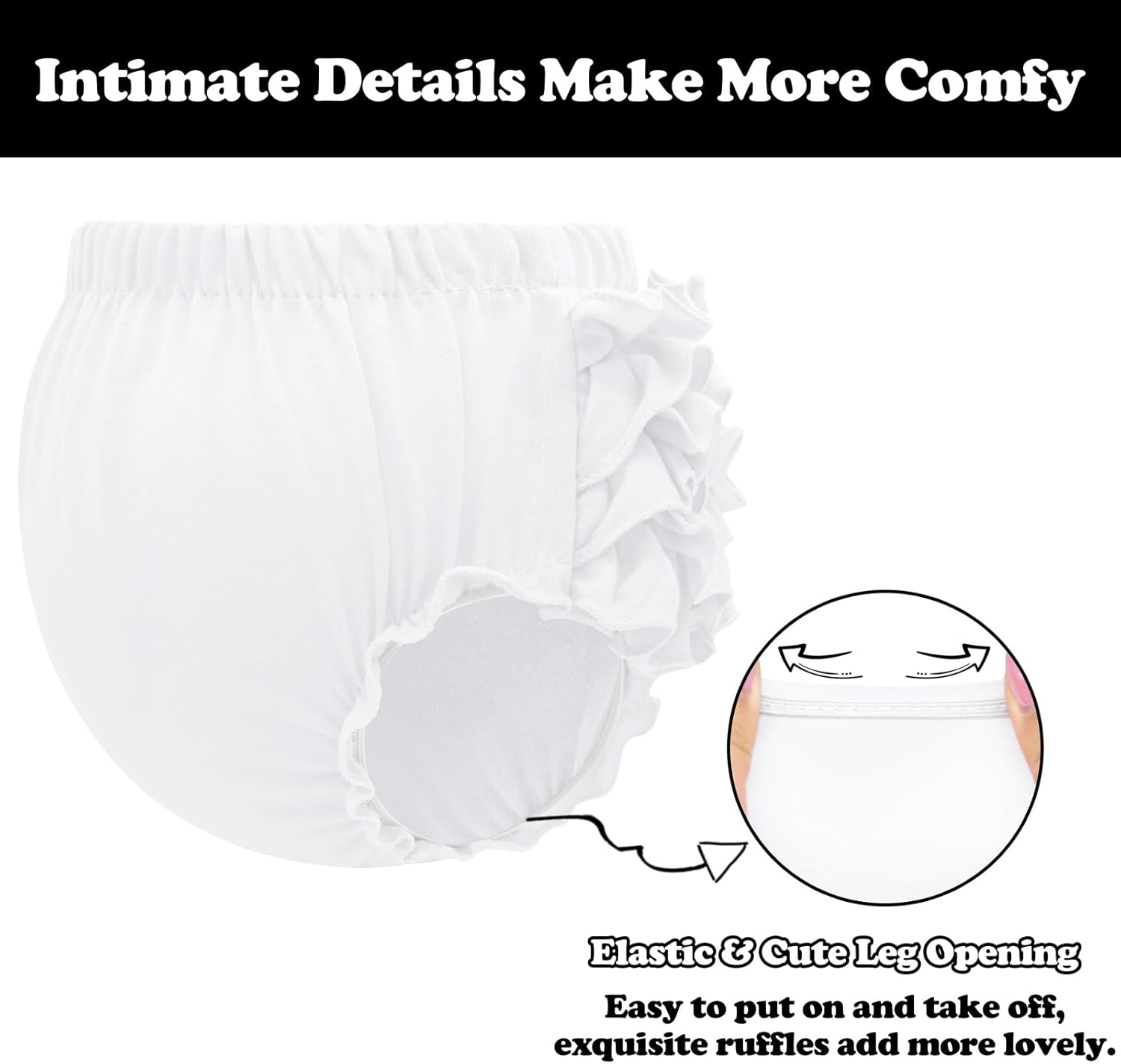 Bamboo Ruffle Babydoll Diaper Covers