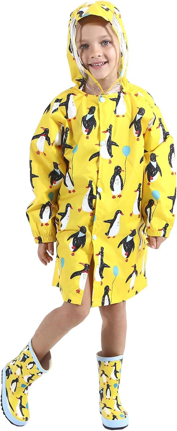Cartoon Kids Raincoat with to Stay Dry in the Rain
