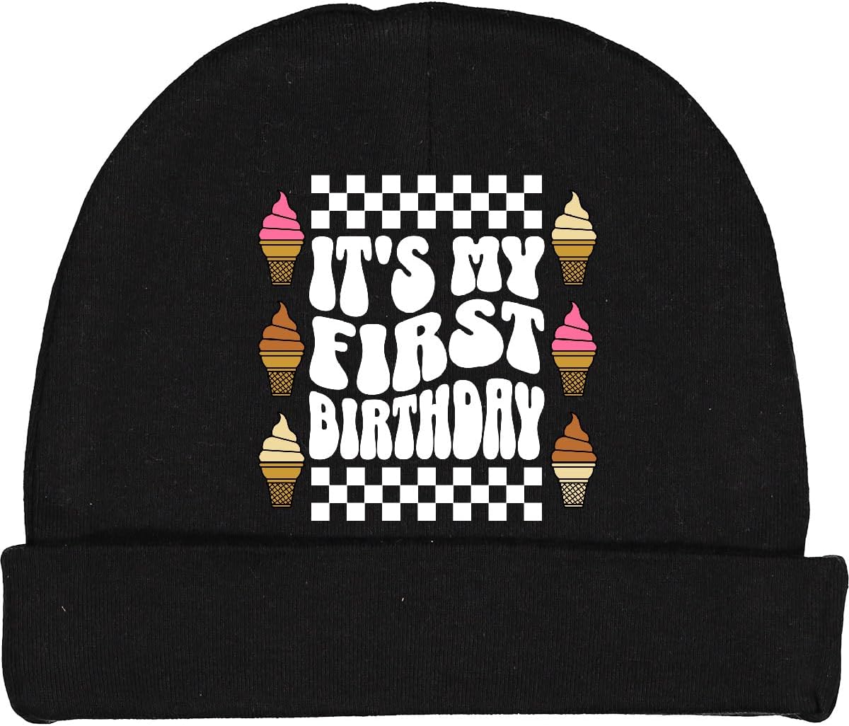 Inktastic 1st Birthday Ice Cream Party Baby Beanie Hat