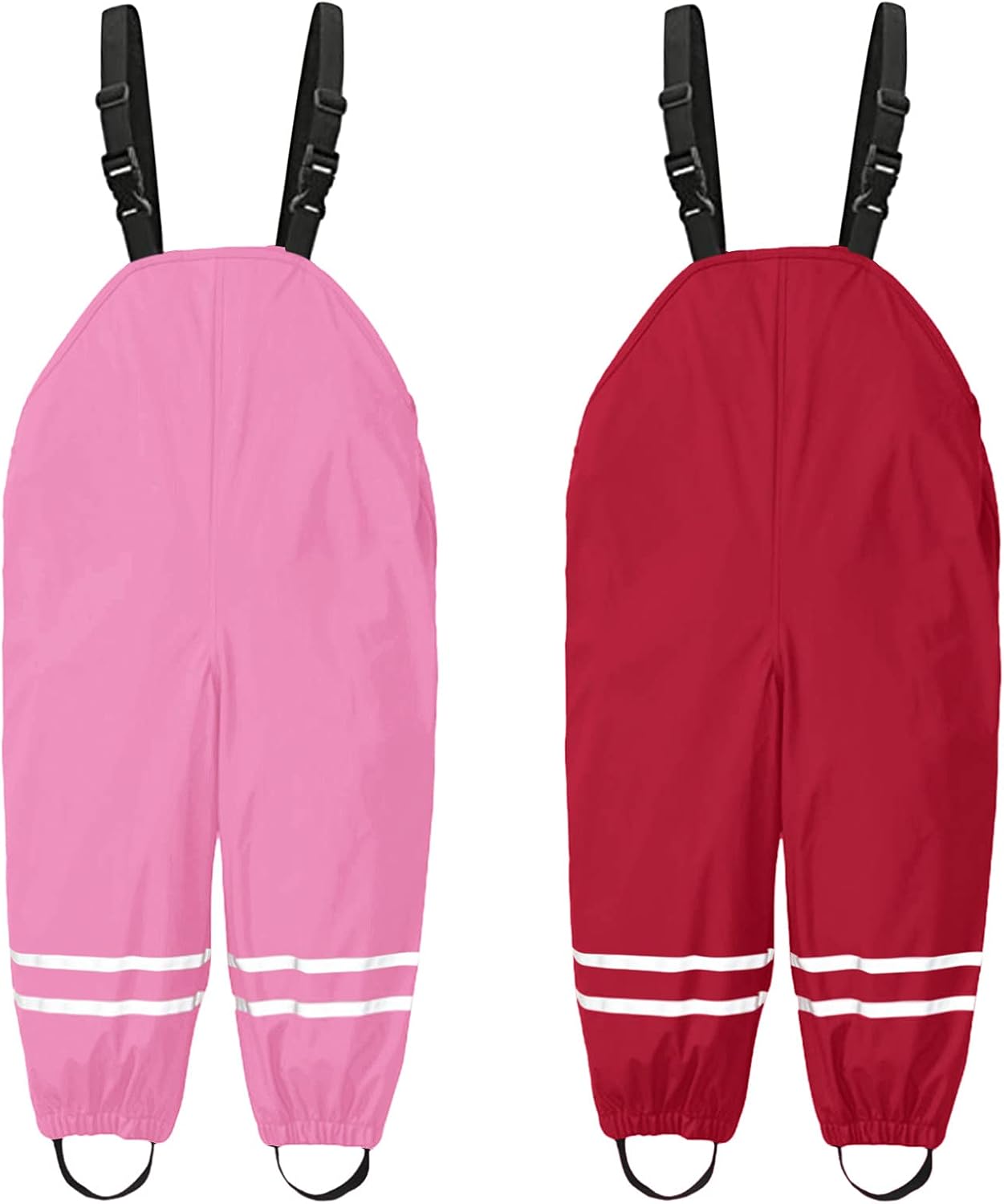 Toddlers Waterproof Rain Pants with Hoods