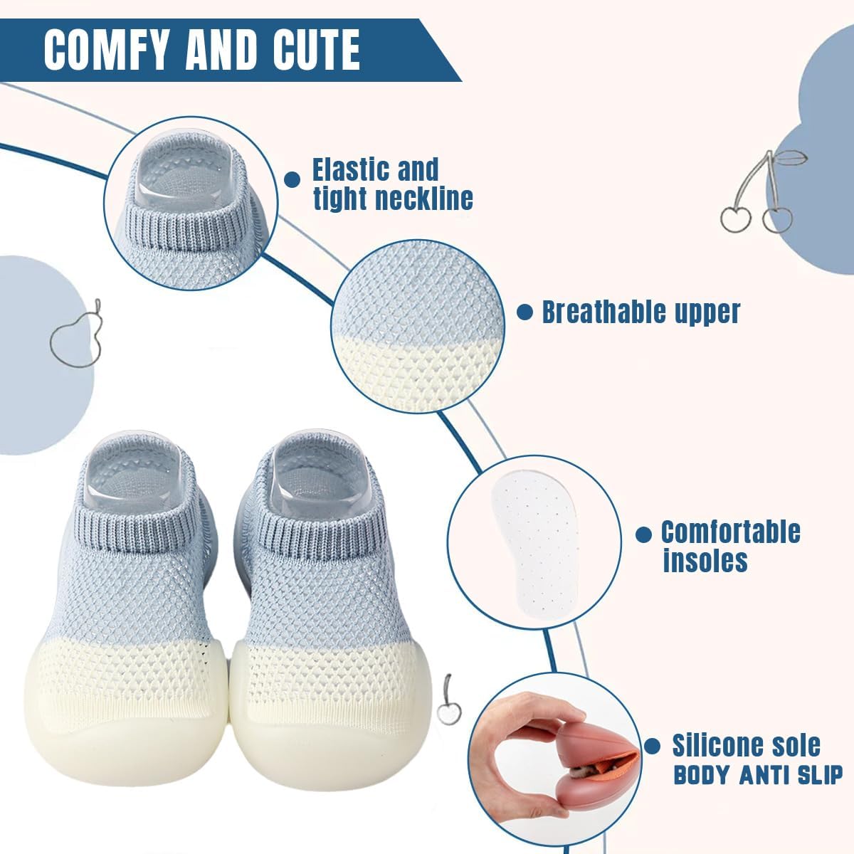 Bright Kids Non-Slip Socks