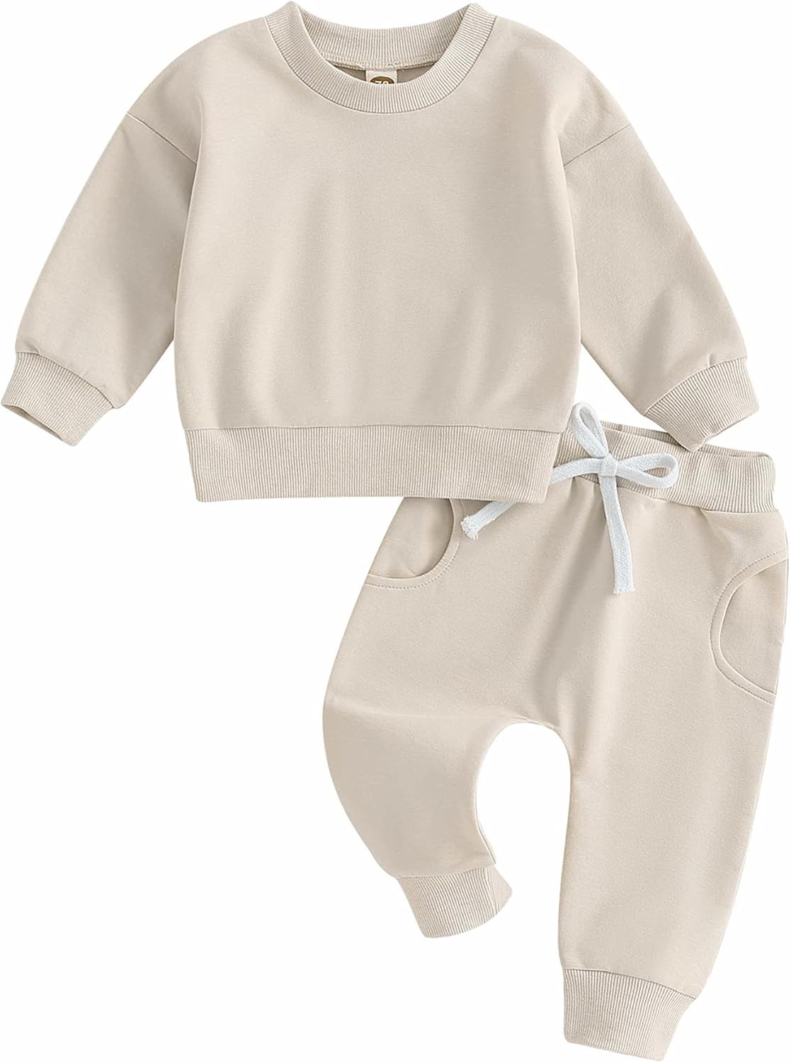 Tiaham Unisex Baby Clothes 2 Piece Sweatshirt Pant Set