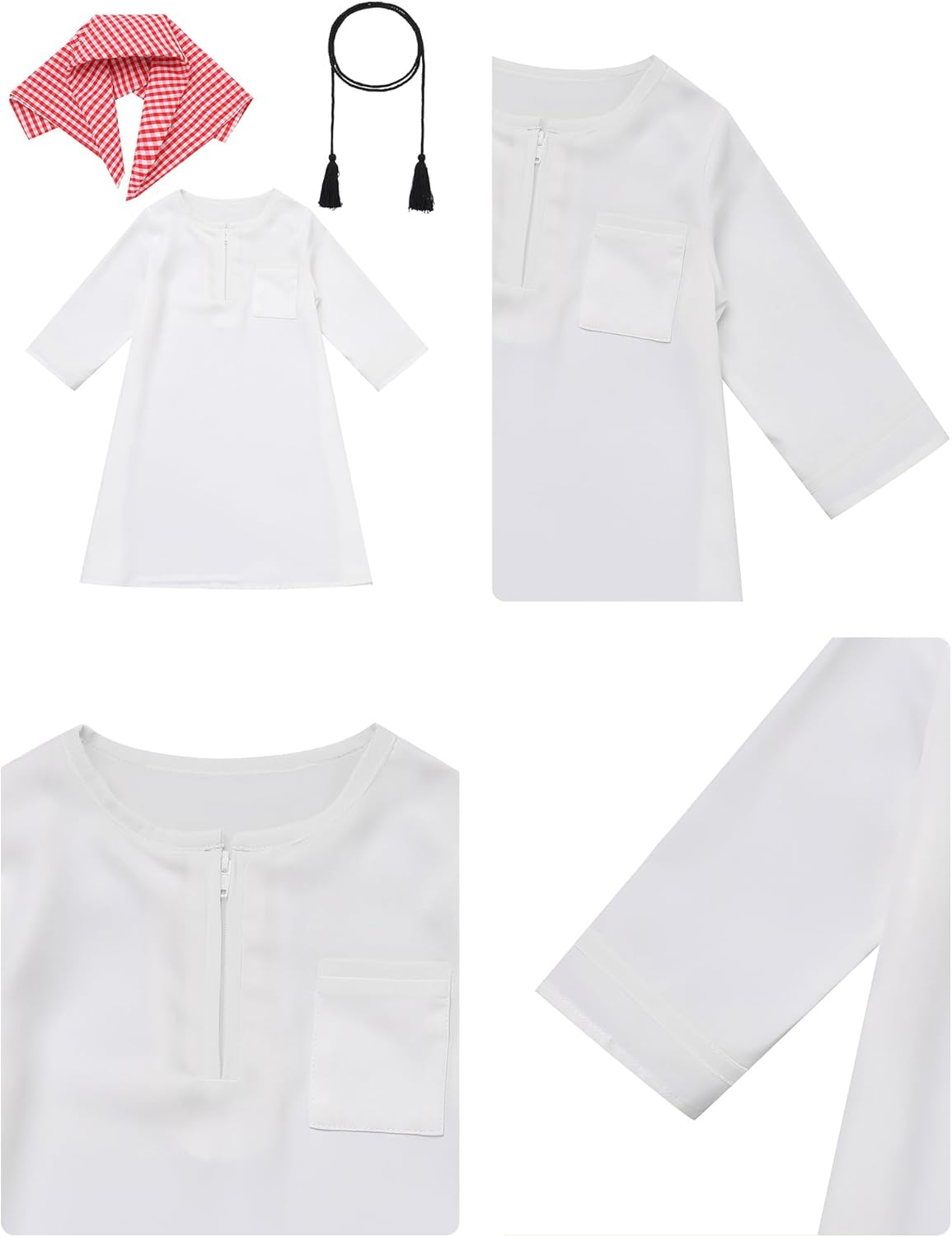 IDOPIP 3PCS Baby Boys Ramadan Eid Prayer Outfit