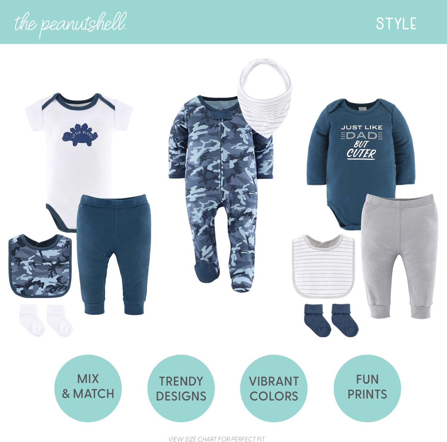 The Peanutshell Baby Layette Gift Set for Boys