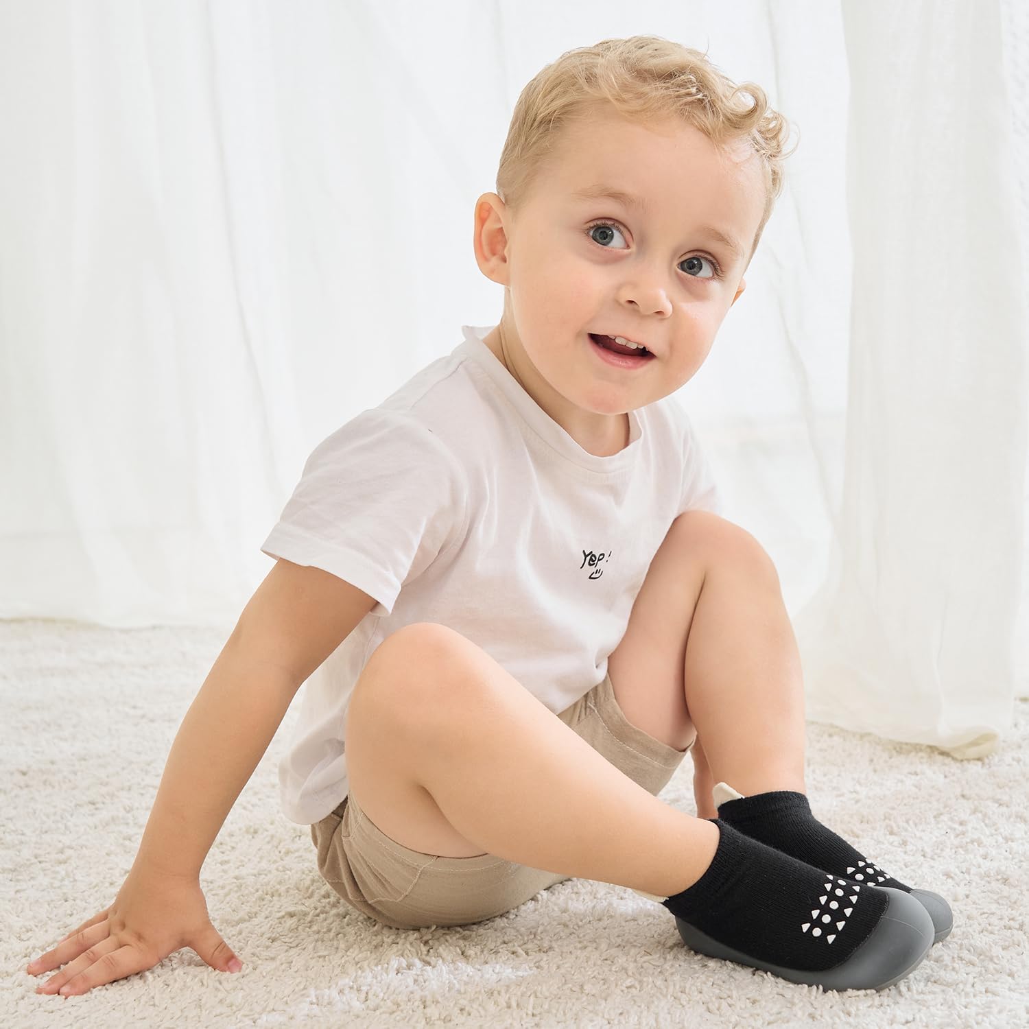 Soft Non-Slip Socks for Babies Walking Feet