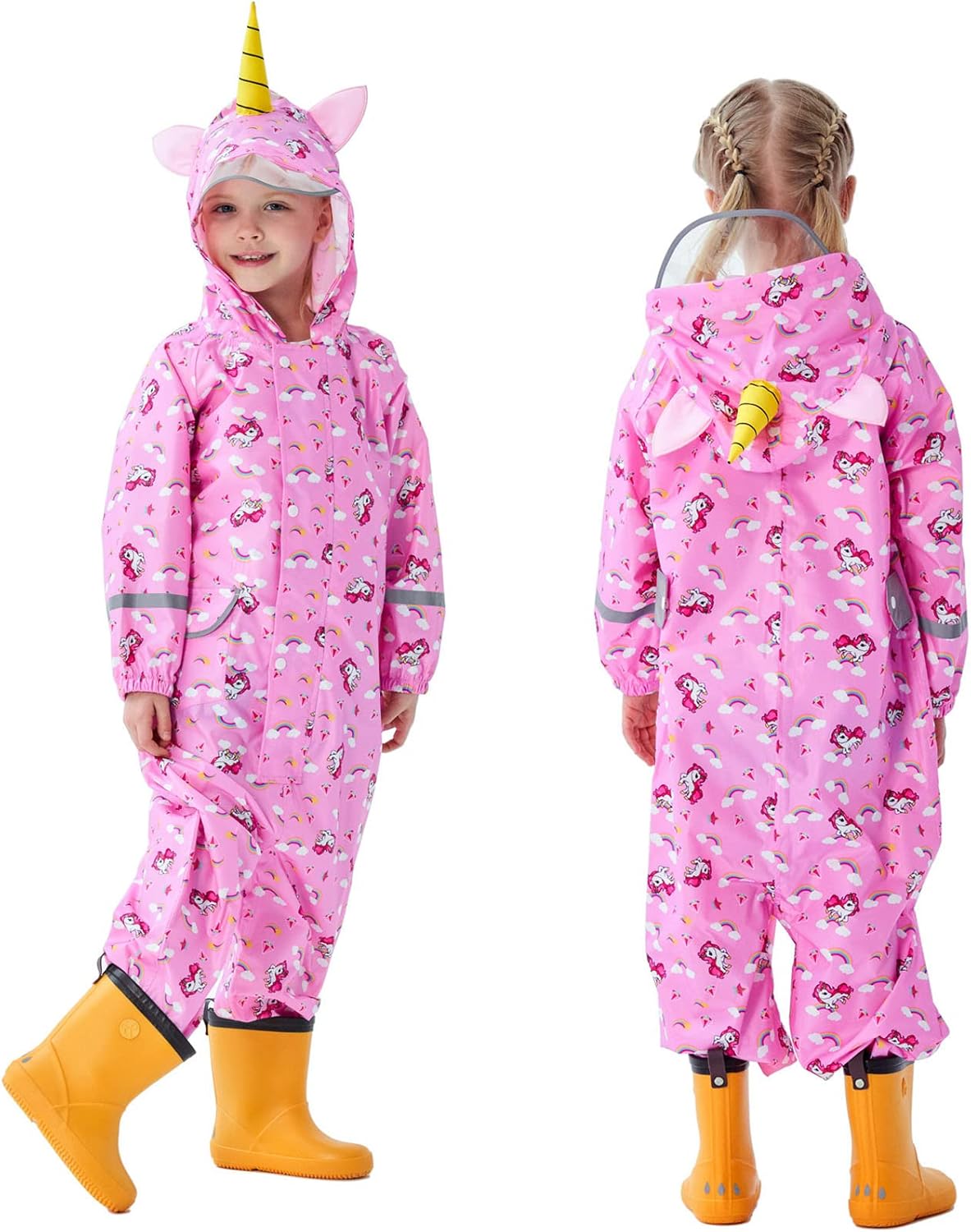 Waterproof Fewlby Toddler rain jacket unique design