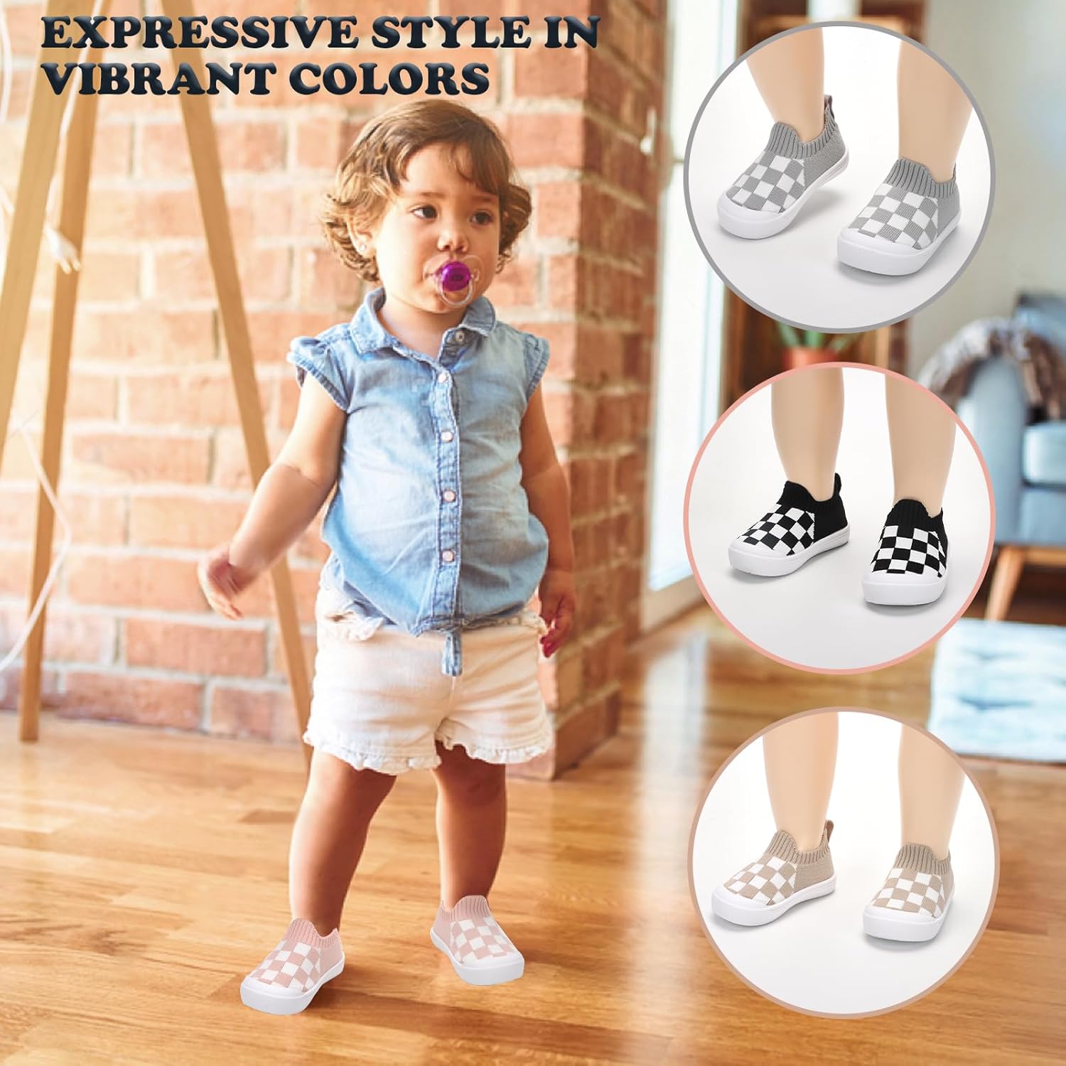 LELBNZ Toddler Mesh Walking Shoes for Baby