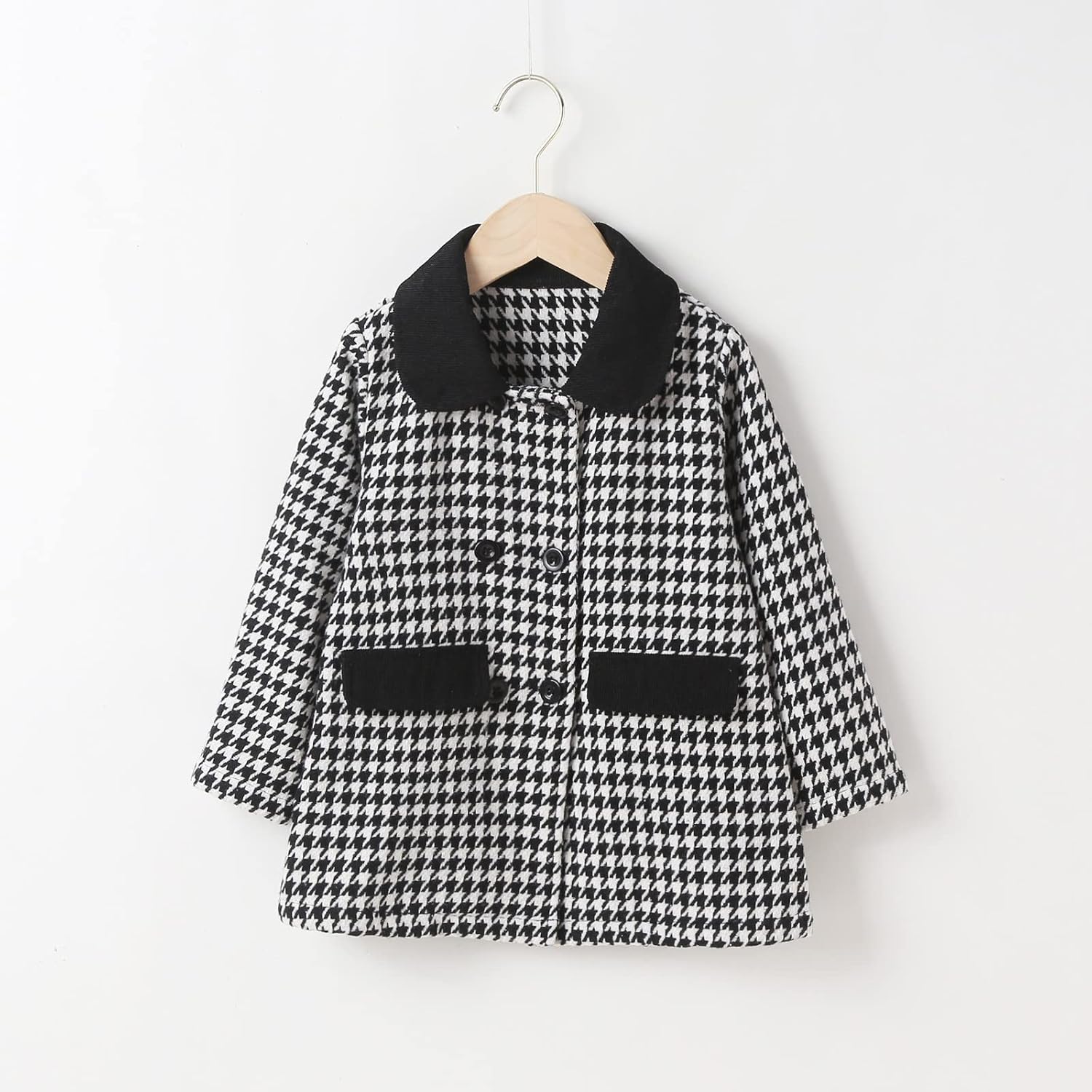 Houndstooth Toddler Dress Coat All Weather