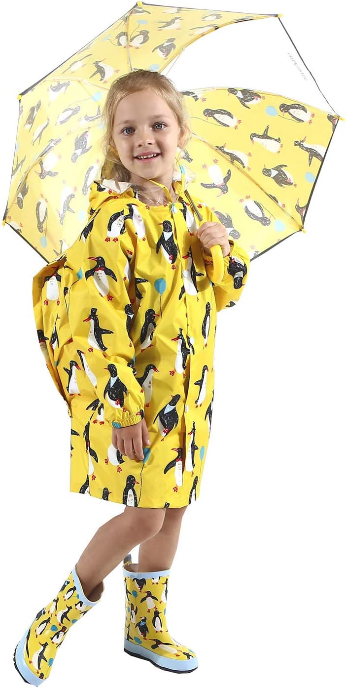 Cartoon Kids Raincoat with to Stay Dry in the Rain