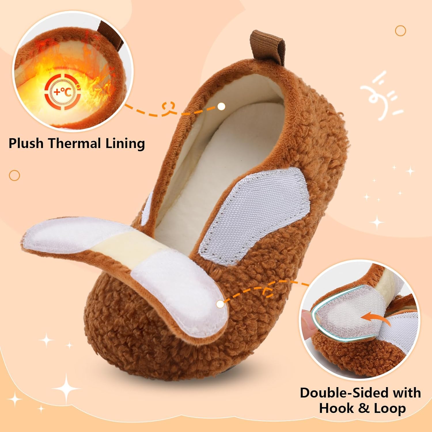 Warm Cozy Toddler Fuzzy Slippers