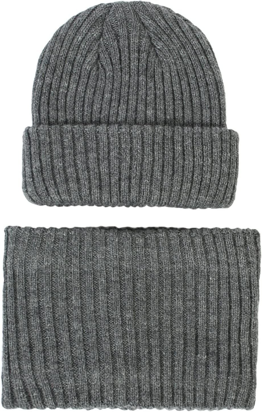 Kids Winter Skull Hats Scarves Set for Toddlers