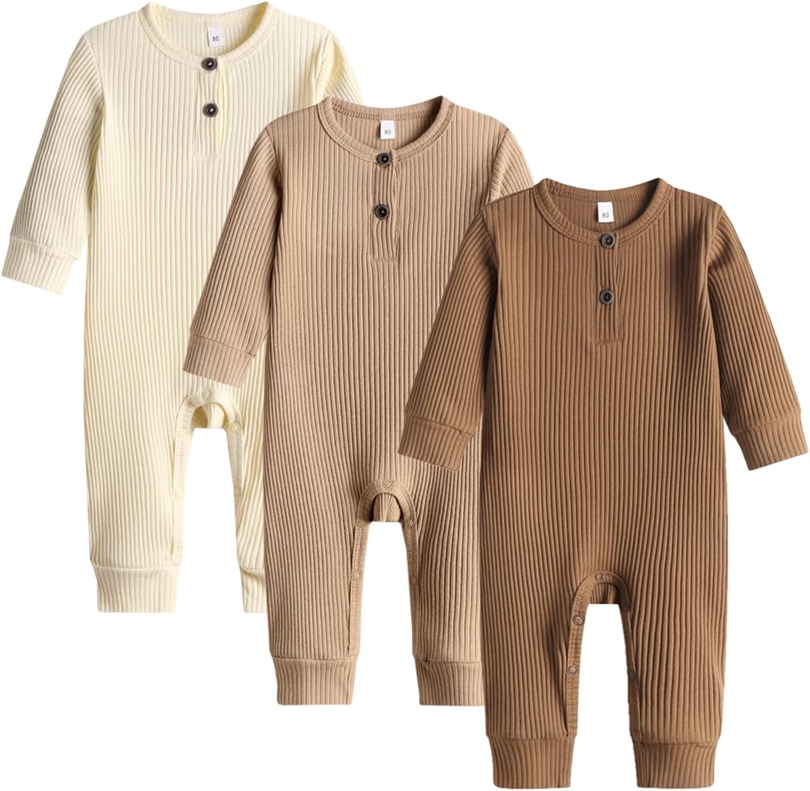 Bafeicao Baby Romper with Snap-in Crotch
