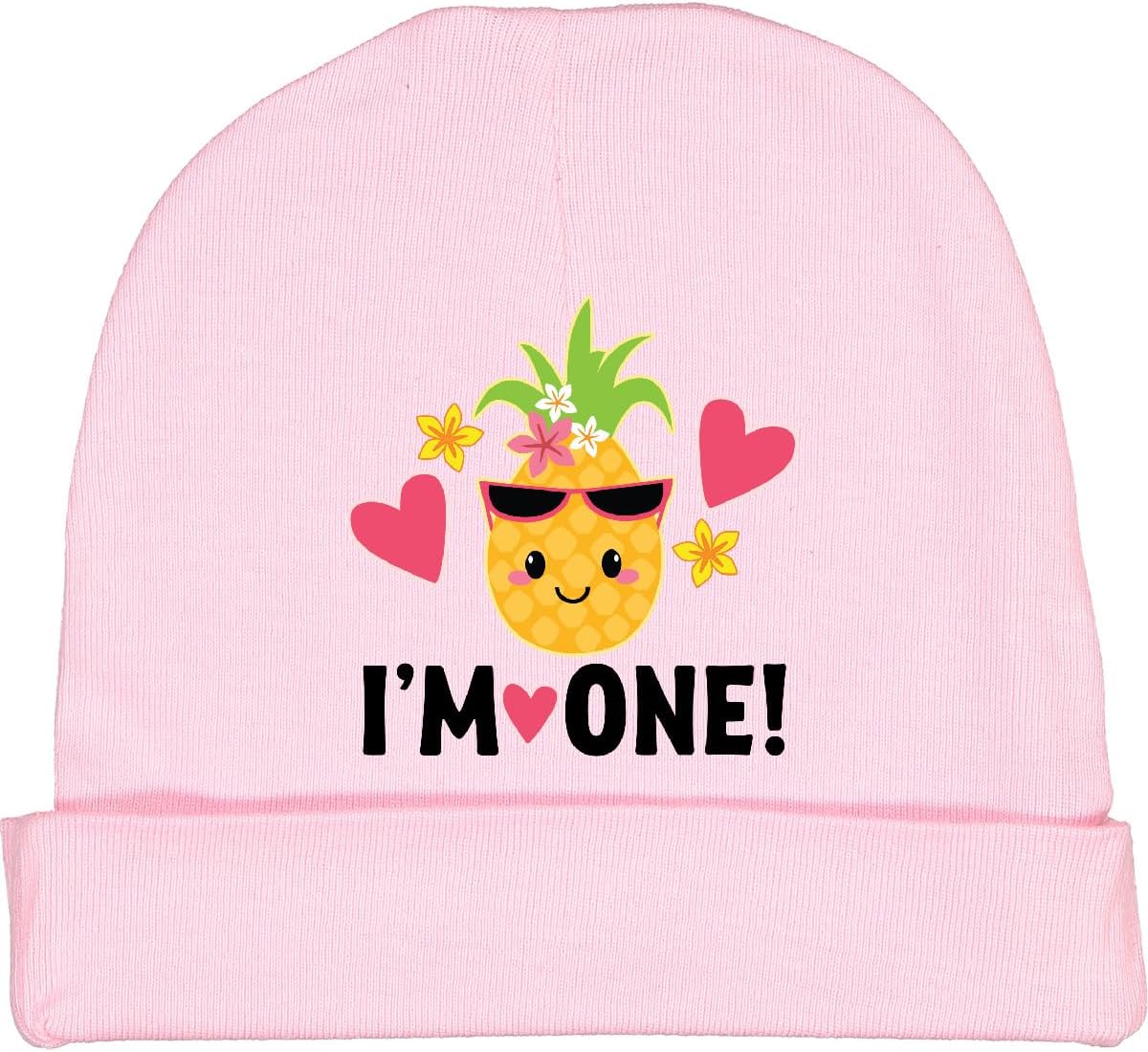 Inktastic 1st Birthday Hawaiian Pineapple Baby Beanie Hat