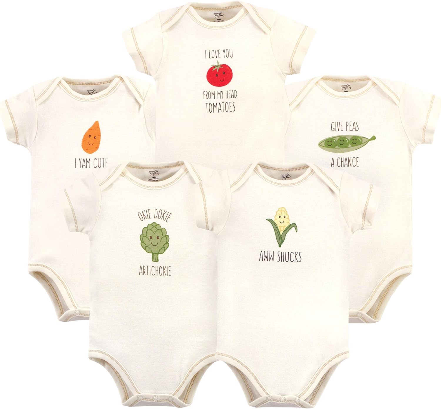 Touched by Nature Organic Cotton Bodysuits