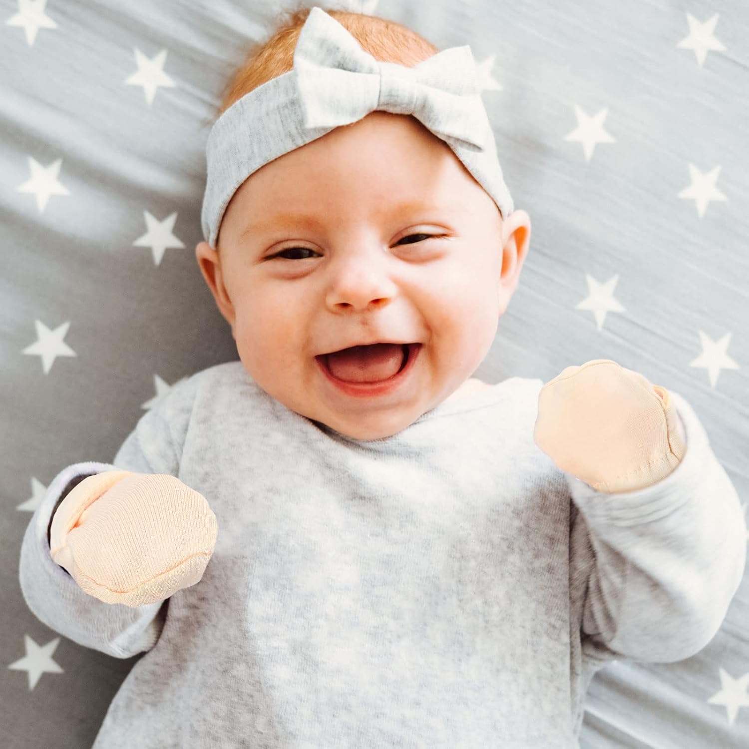 Adjustable Baby Mittens Newborn Cotton Gloves Warm Breathable for Boys