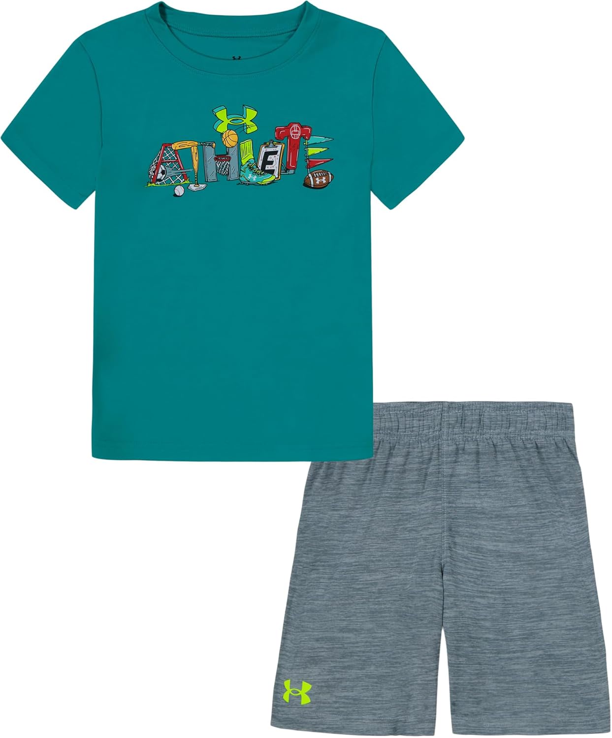 Under Armour Boys T-Shirt Shorts Lightweight Breathable