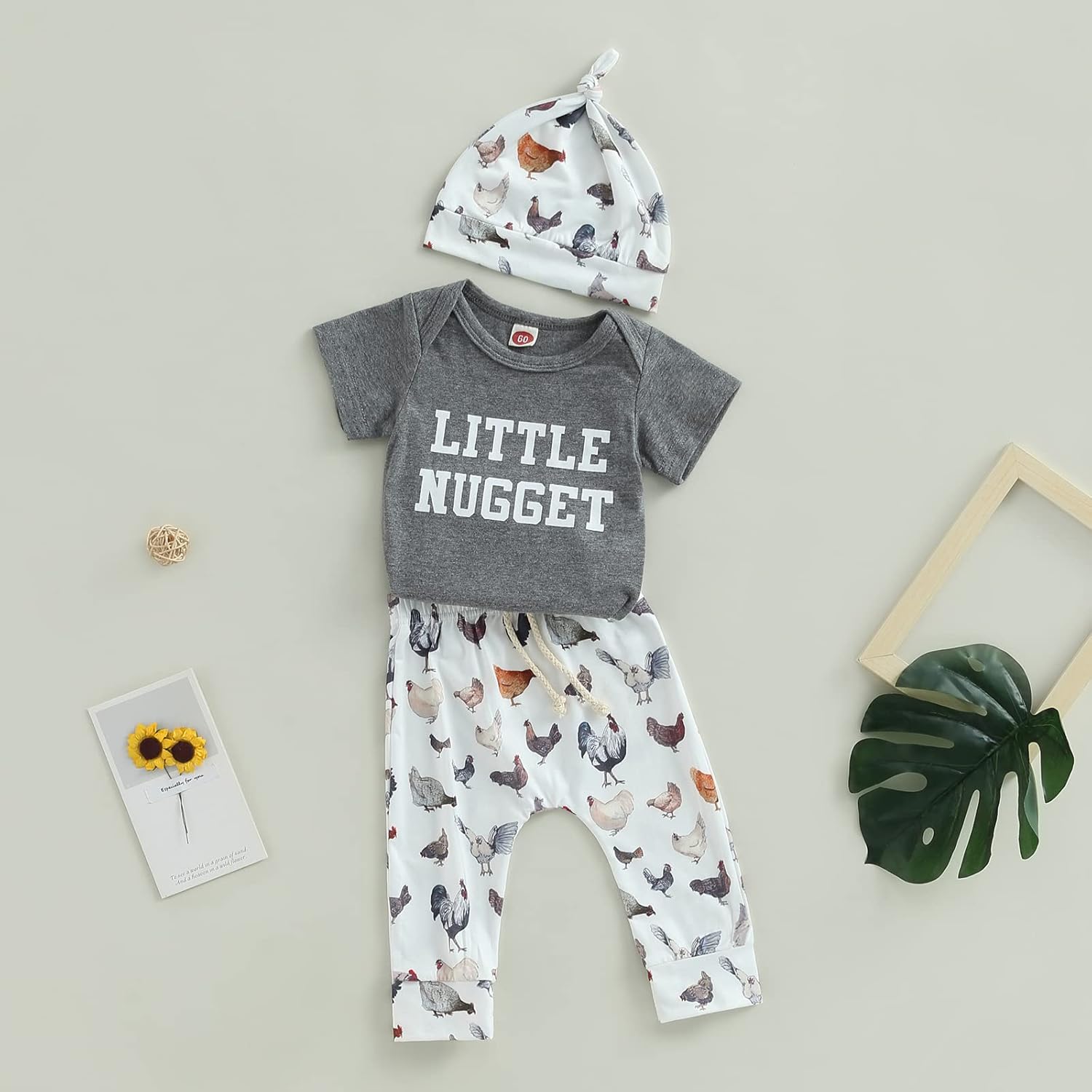 SAYOO Baby Layette Set Country-Western Newborn Boy Bingo