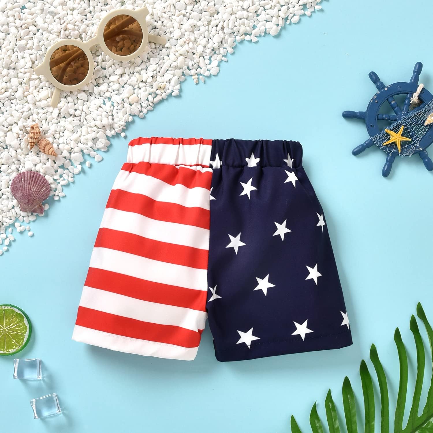 Aalizzwell Toddler Baby Boys Swim Trunks with Lining