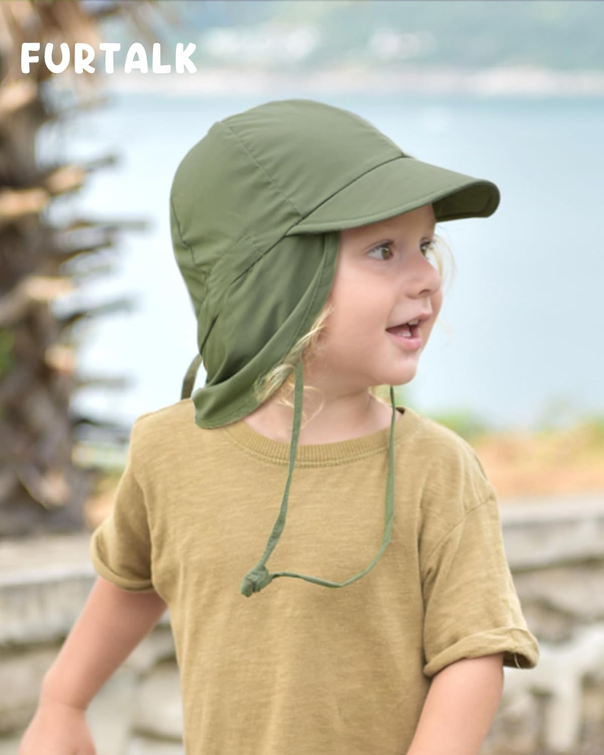 FURTALK Baby Sun Hat with Neck Flap UPF 50