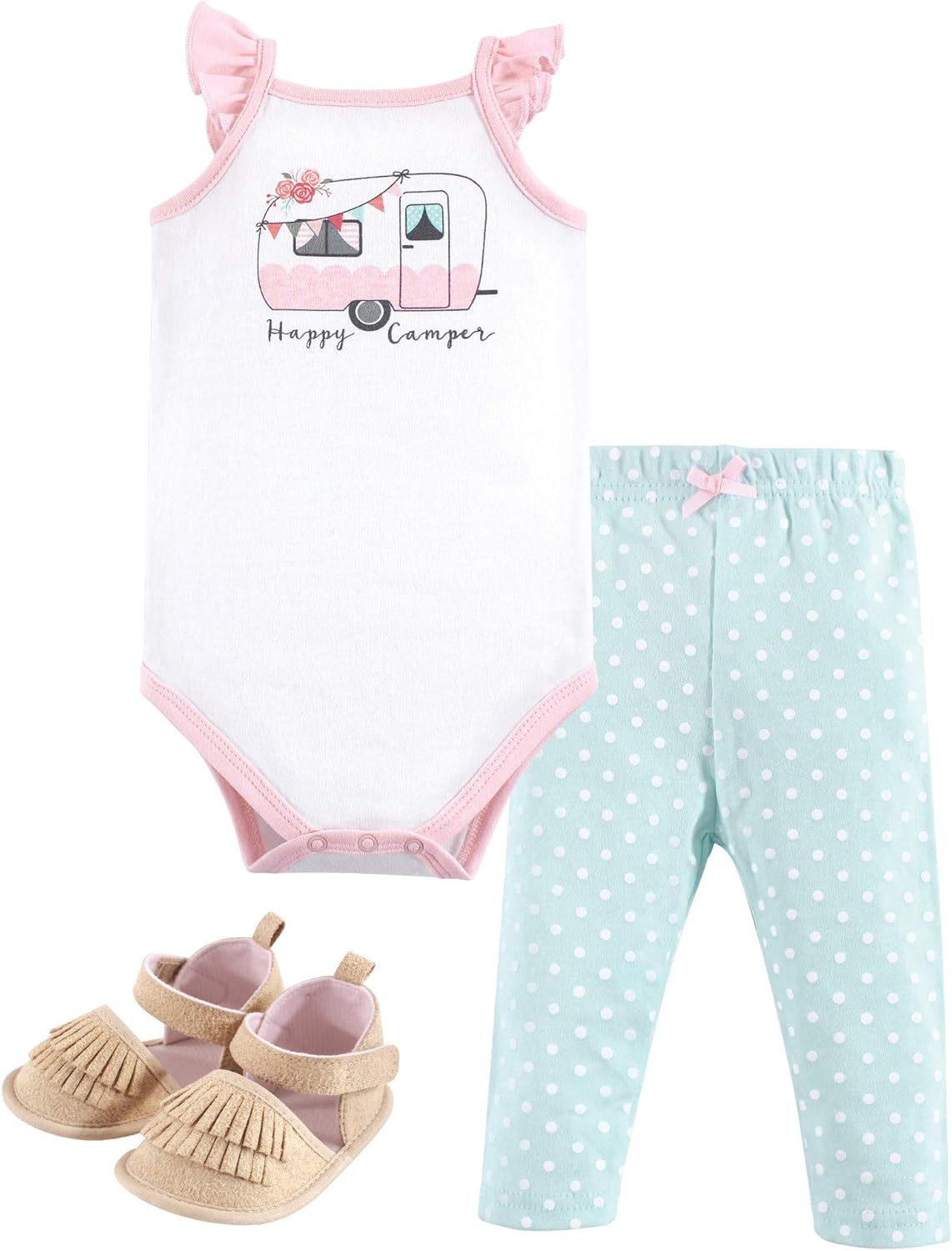 Bodysuit More Hudson Baby Cotton Set for Baby Girls