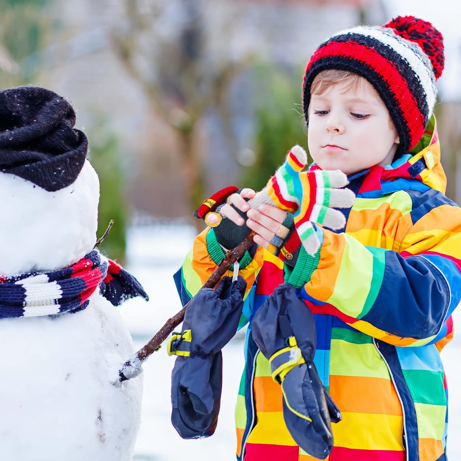 Happy Winter Warm gloves for kidsfreezeProof and cozy