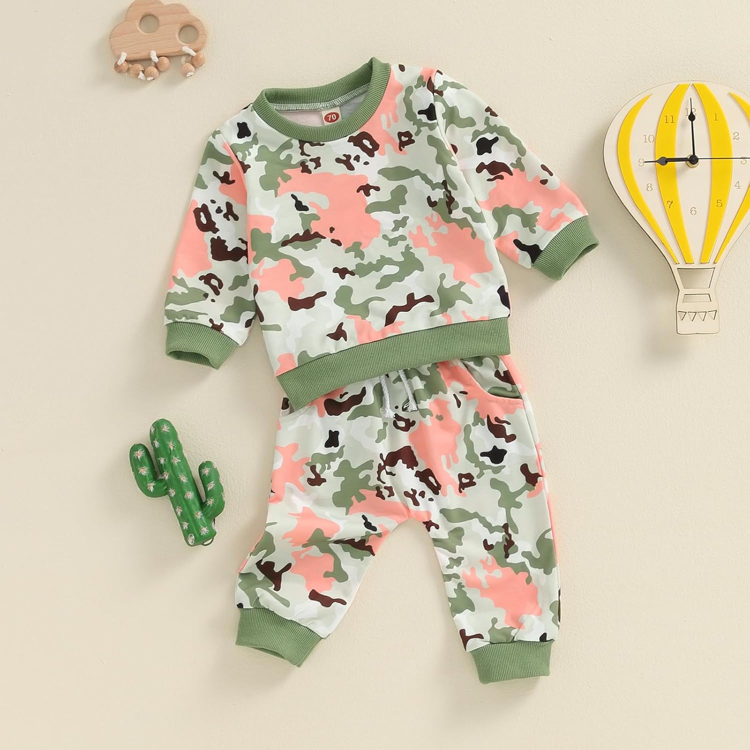 Camouflage Fall Clothes Set for Baby Girls
