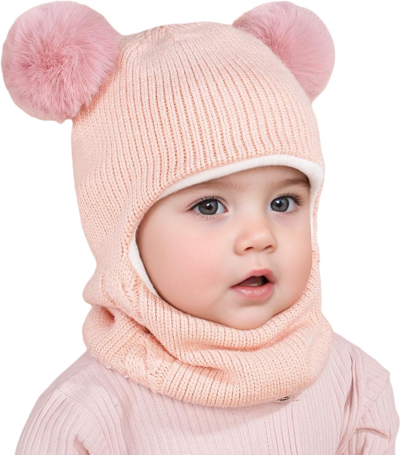 Kids Warm Winter Hat Scarf Set for Toddler