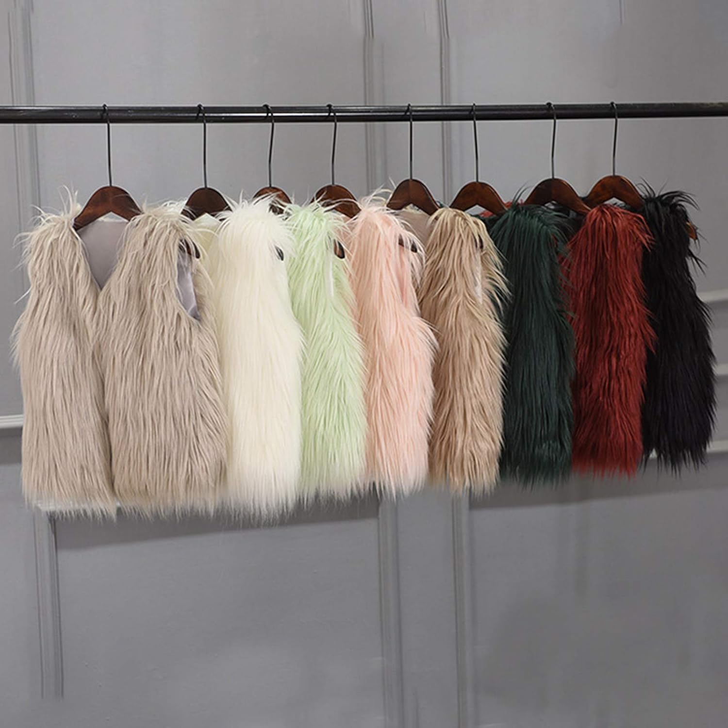 Reusable Faux Furry Jacket for Kids Toddlers