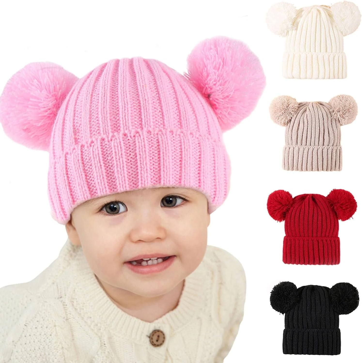 Cotton Earflap Toddler Winter Hat Scarf Set