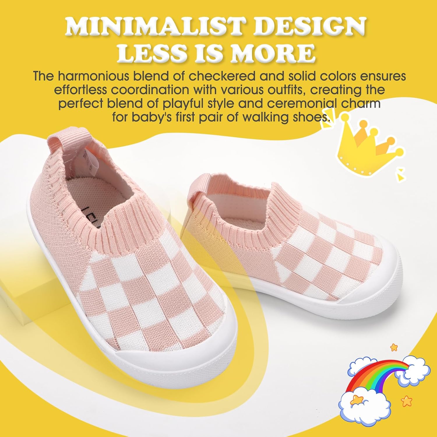 LELBNZ Toddler Mesh Walking Shoes for Baby