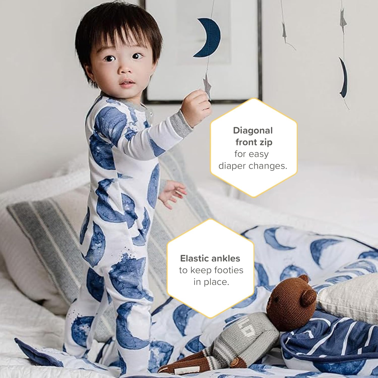 Burts Bees Baby Boys Pajamas Organic Cotton Footed Sleeper