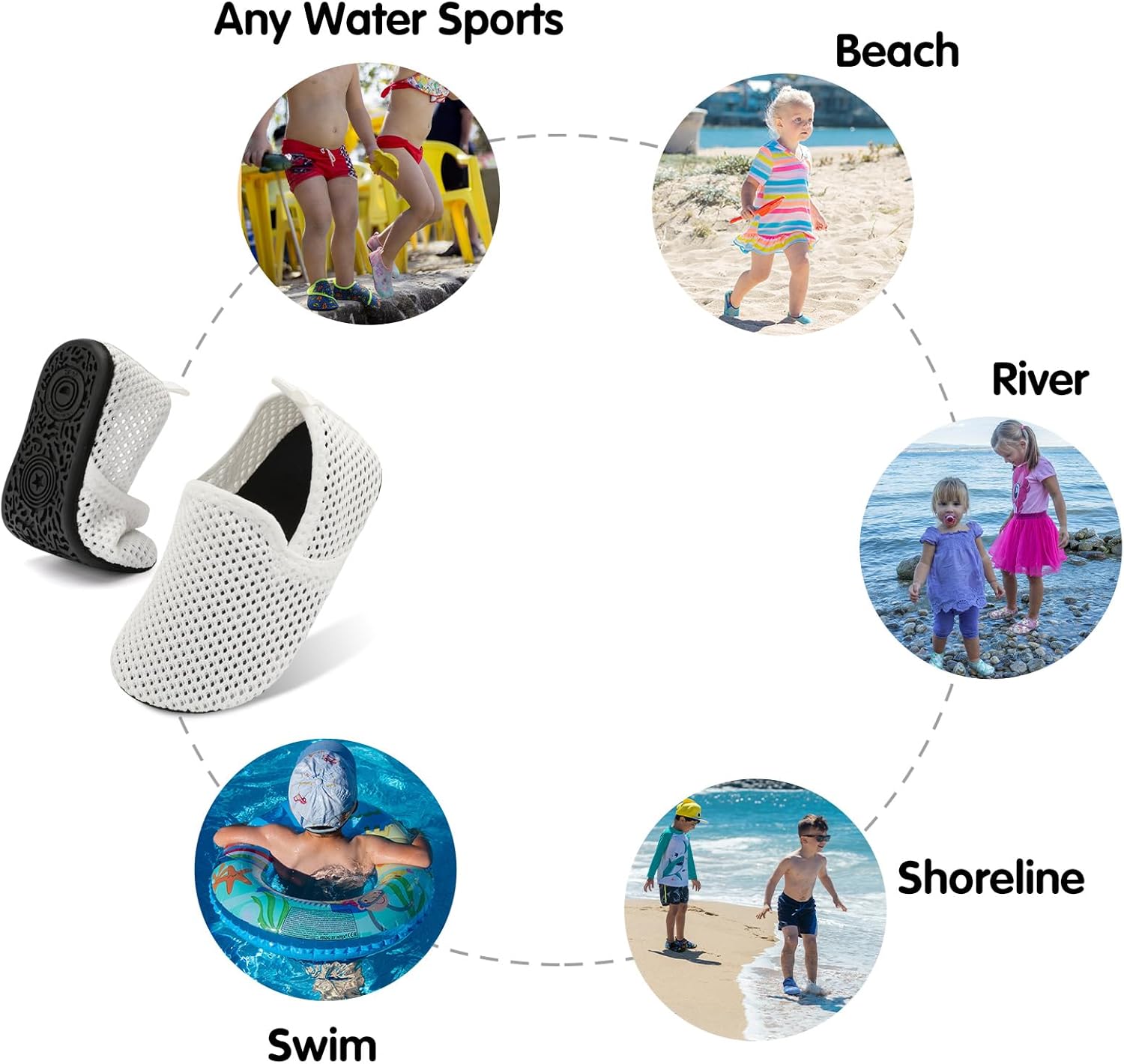 Quick Dry Anti-Slip Toddler Water Shoes