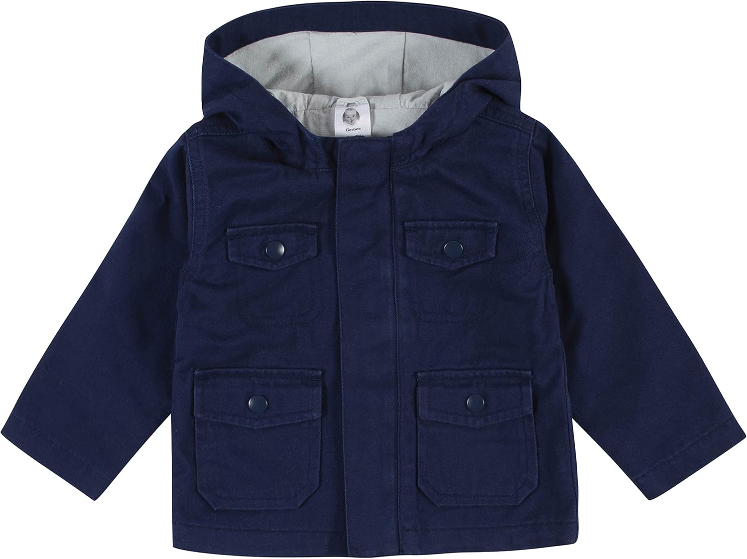 Gerber Baby Hooded Cotton Twill Utility Jacket Warm Comfortable