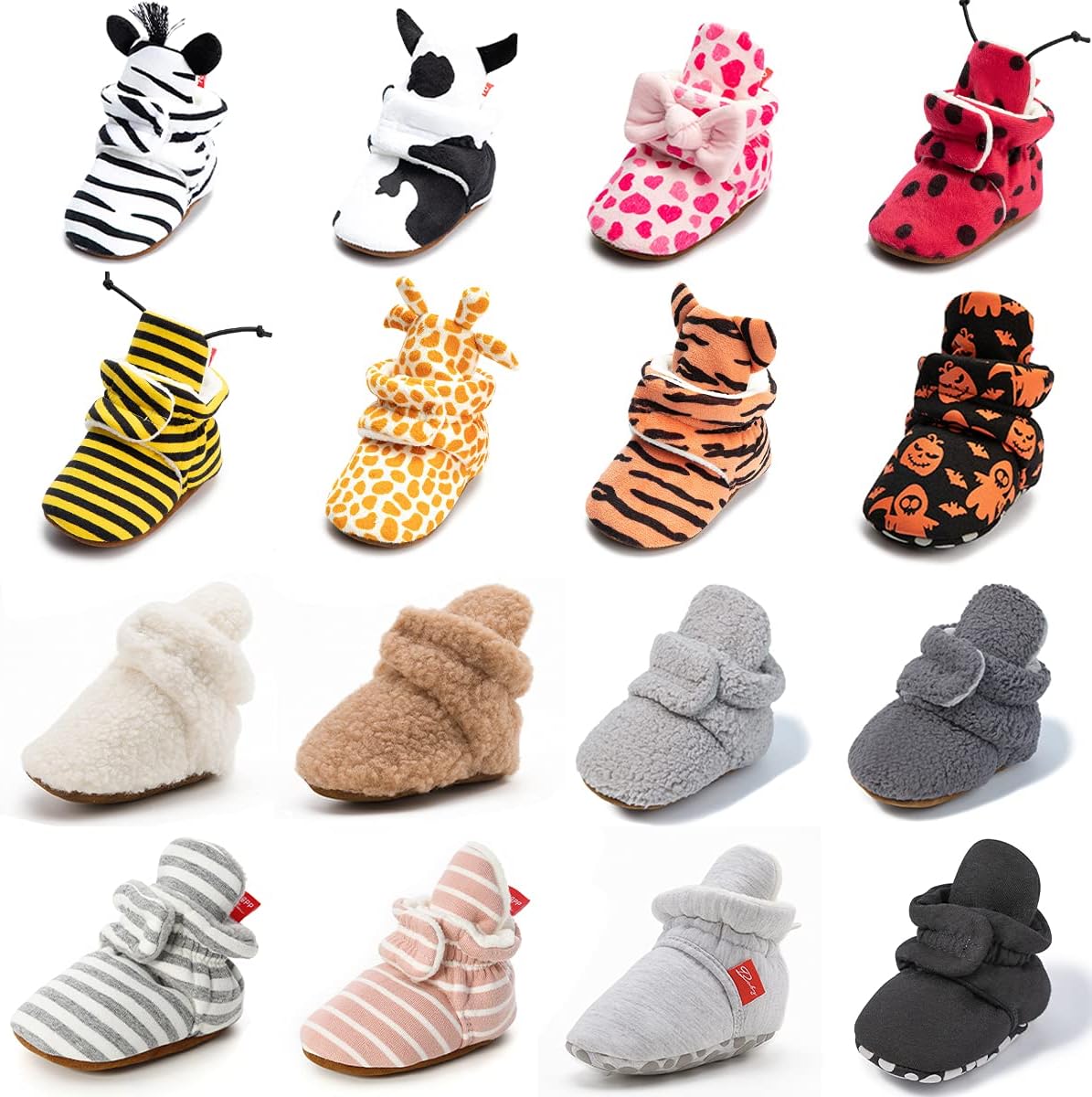 Ohsofy Non-Slip Cotton Booties