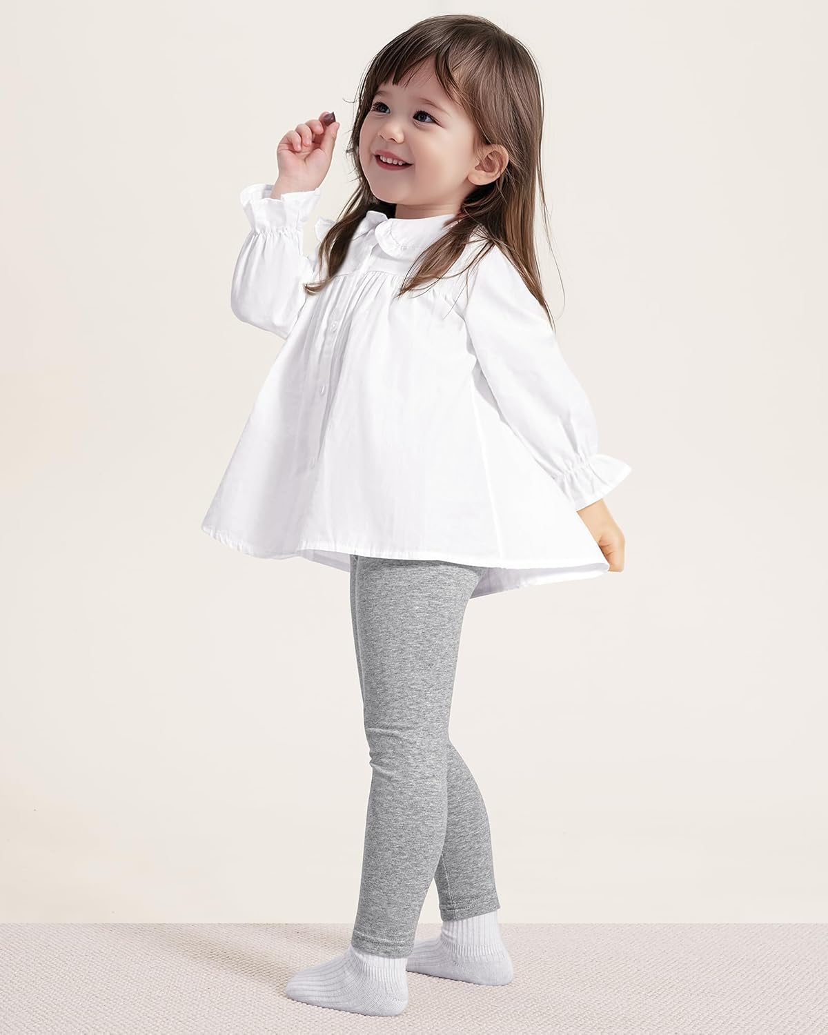 3-Piece Cotton Leggings for Baby Boys and Girls 18M-5T