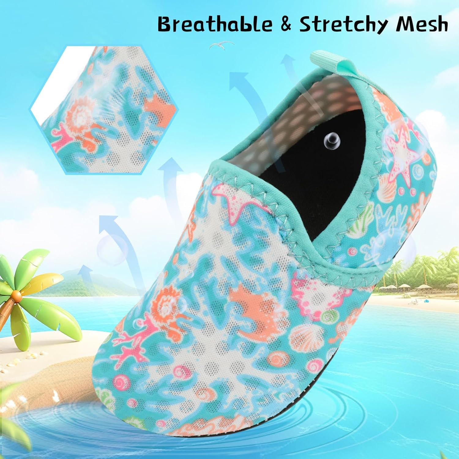 Centipede Demon Quick Dry Toddler Beach Water Shoes