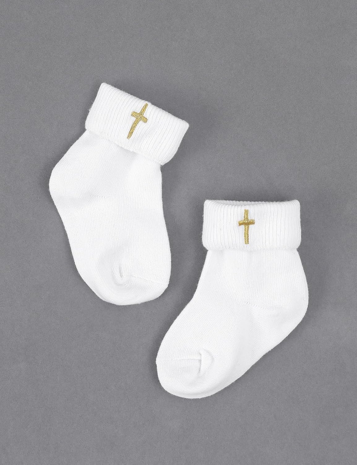 Infant Toddler Boys Christening Shoes White Soft Sole Comfortable with Embroidered Cross