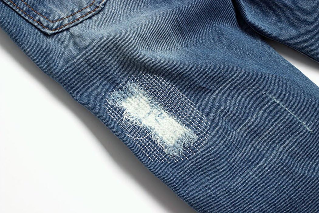 KIDSCOOL SPACE - Baby Jean in Stone Washed Denim with Elastic Fit