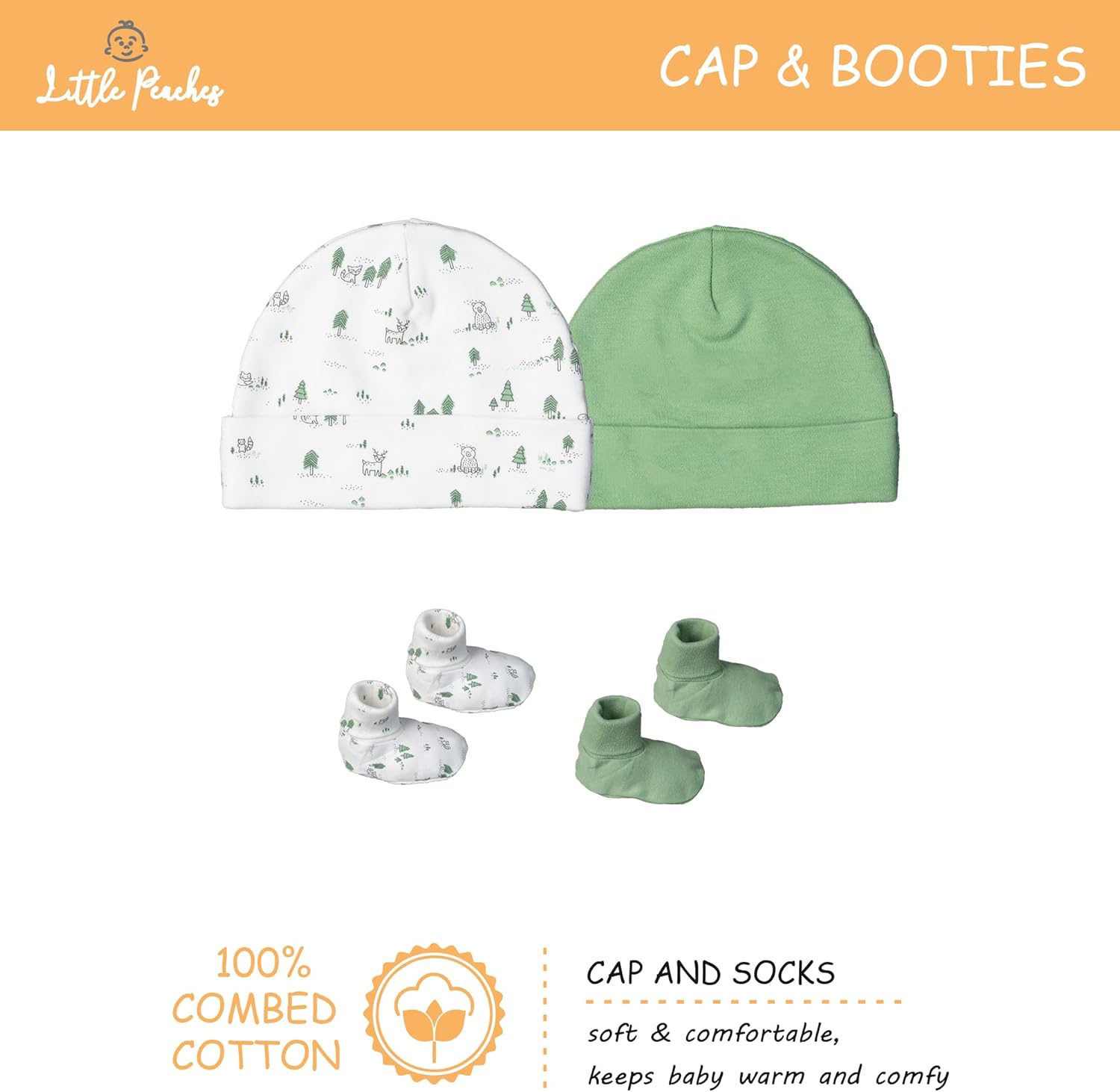 Little Peaches Layette Set - Perfect Newborn Essentials for Boys