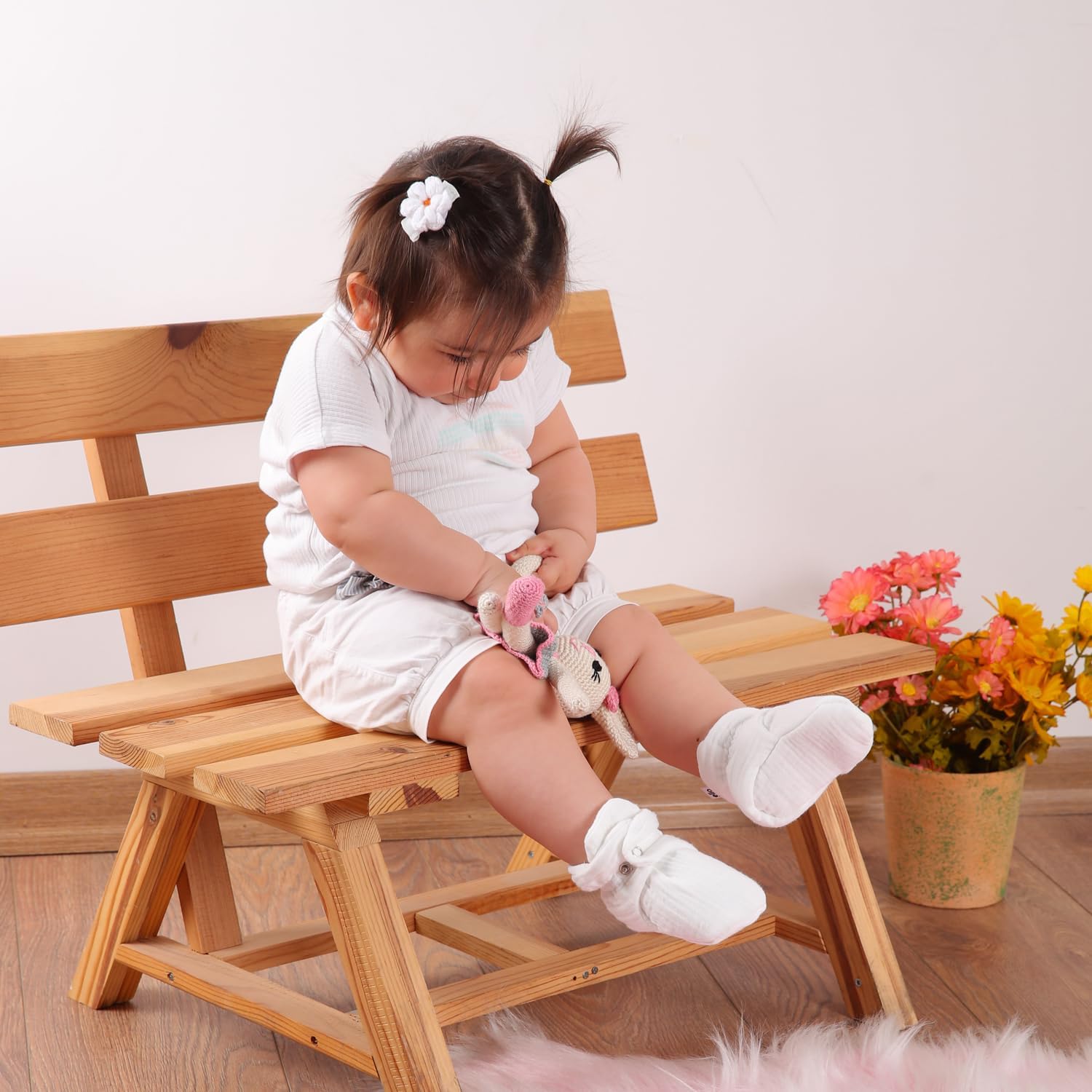 Ella Bonna Organic Baby Slippers for Babies 6-12 Months