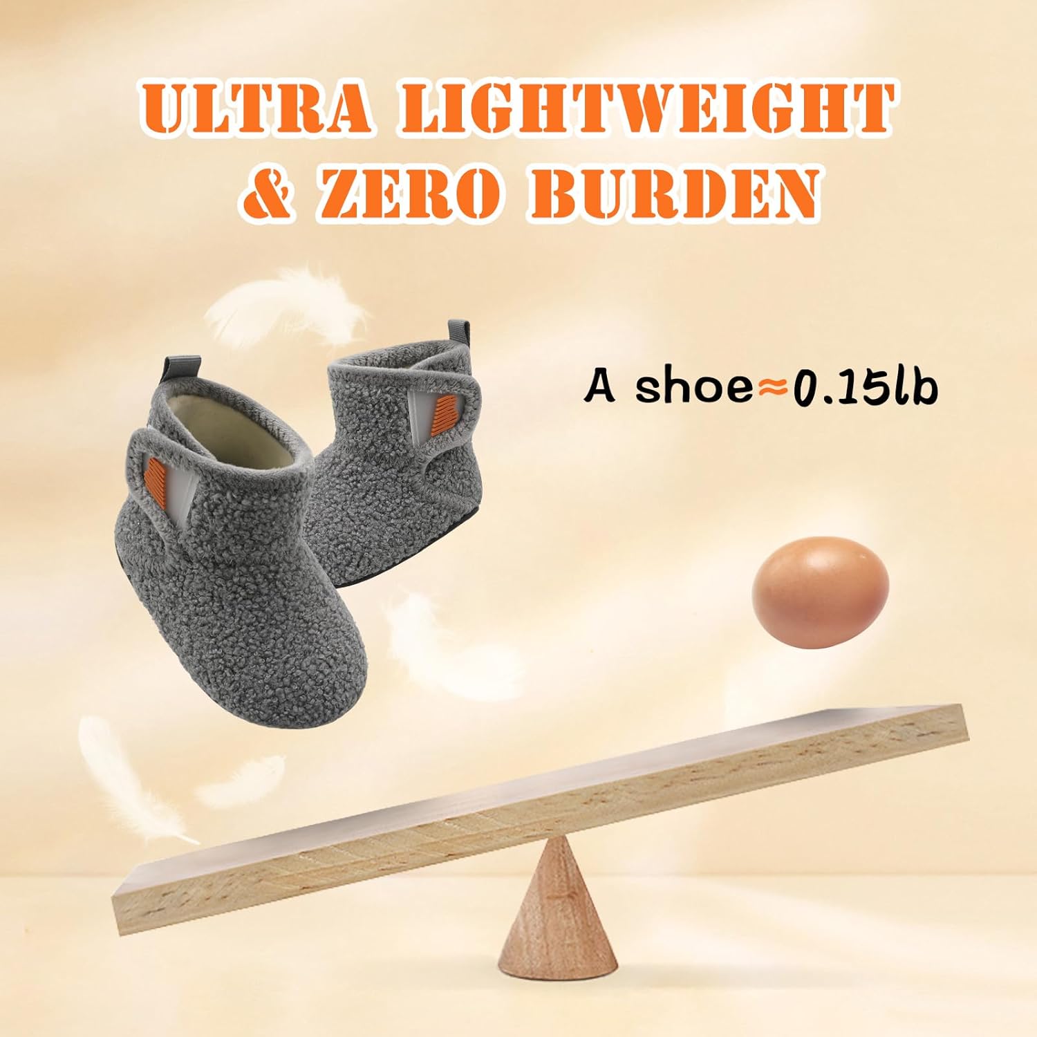 BARERUN Toddler Slippers