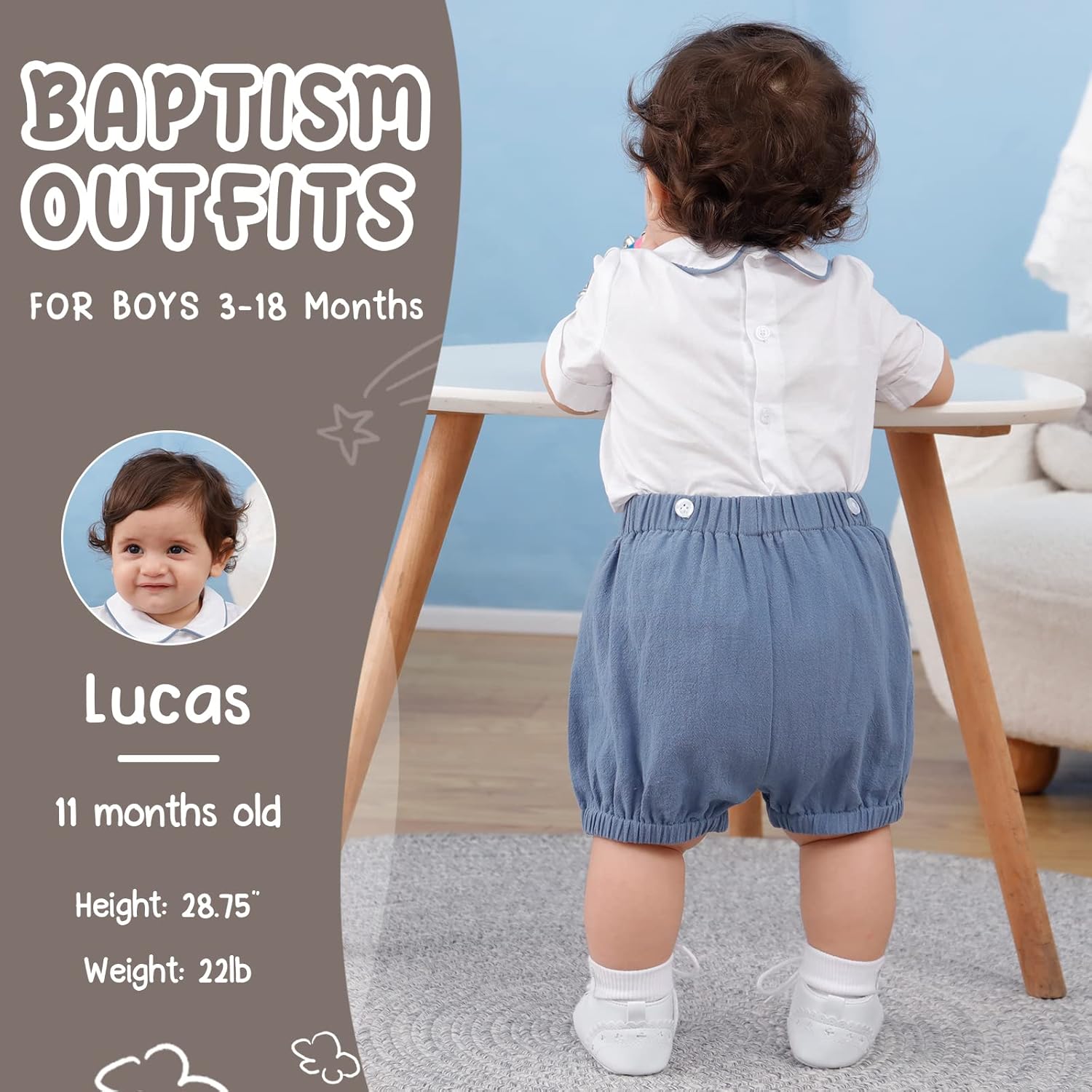 Booulfi Toddler Boy Summer Outfits Perfect for Weddings Birthdays