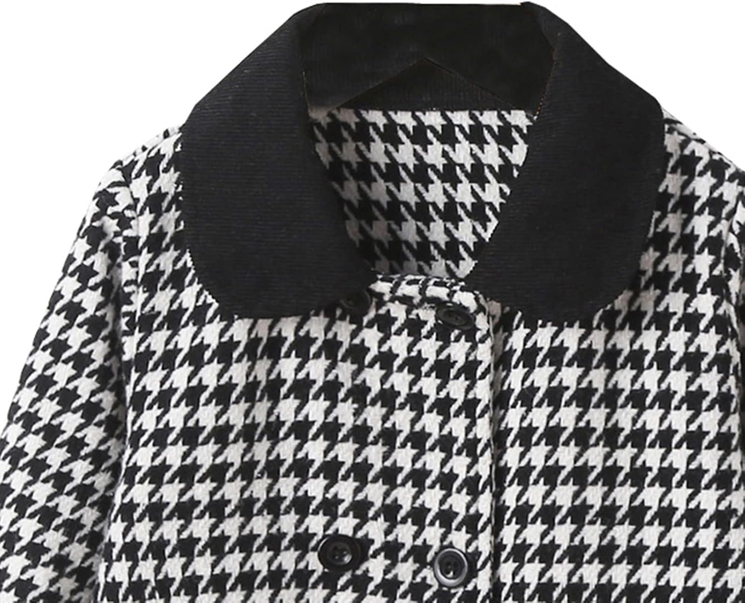 Houndstooth Toddler Dress Coat All Weather