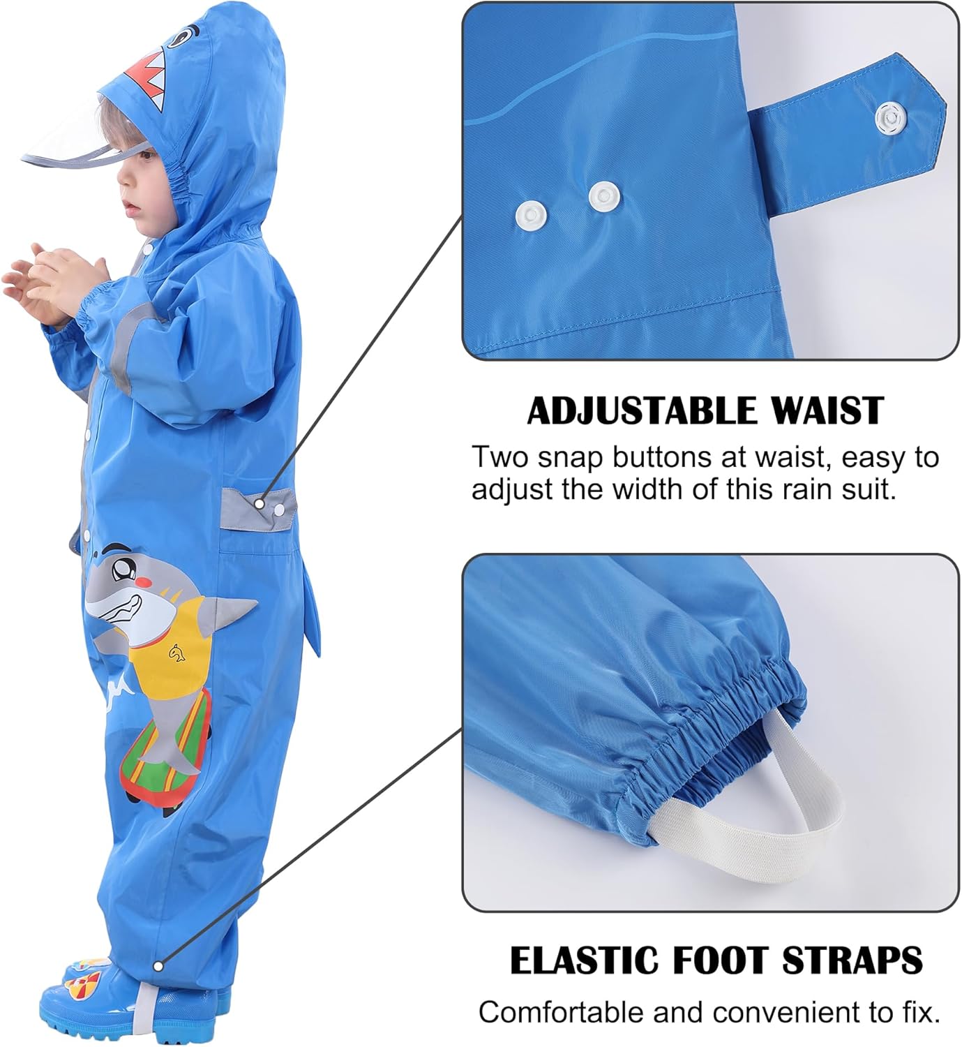 Fewlby toddler waterproof rain jacket