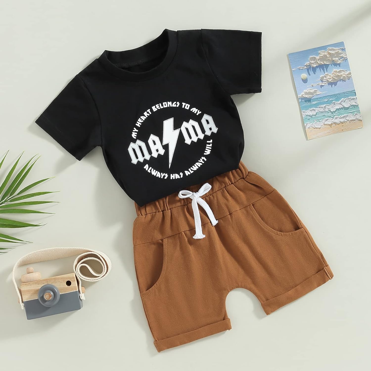 Sejardin Toddler Boys Cute Short Sleeve Set